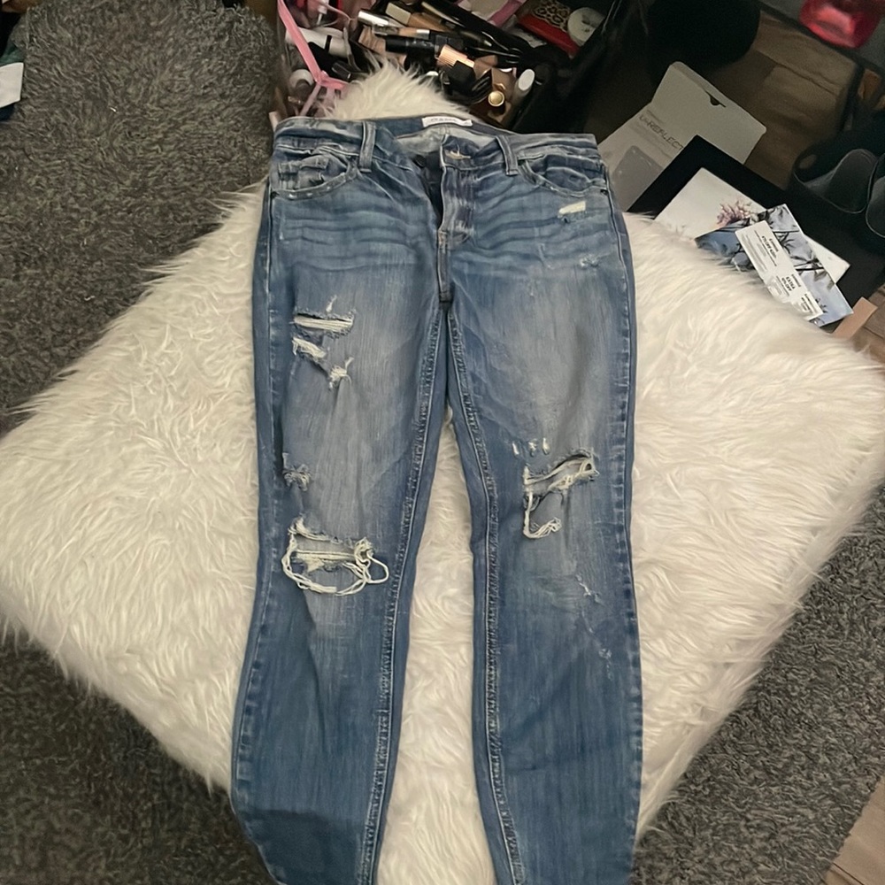 Skinny mid rise jean